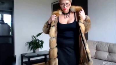 Mature Russian Webcam Whore Aimeeparadise In A Fur Coat Blows Smoke In Face Of Her Virtual Slave! - hclips.com