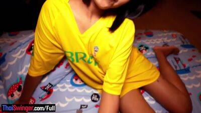 World Cup Jersey Thai Teen Amateur Homemade Blowjob And Cowgirl Fucking - hclips.com - Thailand