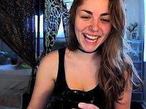 Cute curly brunette solo webcam masturbation - drtuber.com