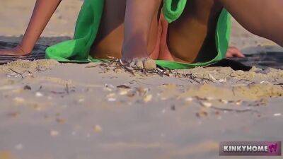 Voyeur Hidden Cam - Girl On A Nude Beach In Italy! Peeping (part 2) 5 Min - hclips.com - Italy