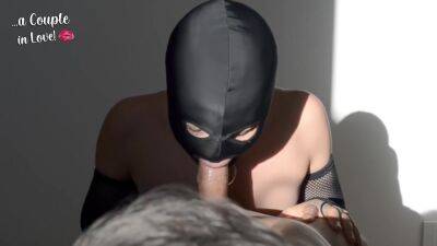 Submissive Amateur Collared Wife Sucks Hubbys Cock Wearing A Part 1 - Black Mask - hclips.com