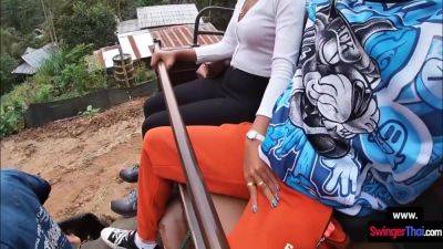 Elephant Ride In Thailand With Amateur Teen Couple Who - hclips.com - Thailand