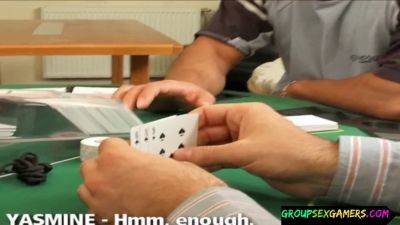 Watch these real first-time strip poker amateurs get doggystyled in stunning HD - sexu.com