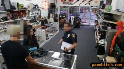 Couple Sluts Shoplifting And Slammed By Pawn Keeper - hclips.com