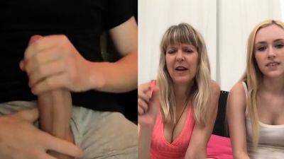 Webcam Reaction - Jerking Off For Mom And Step Daughter - drtuber.com