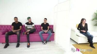 The SEX GODDESS Macarena & 3 amateur guys. A sizzling threesome reality scene! - xxxfiles.com - Spain